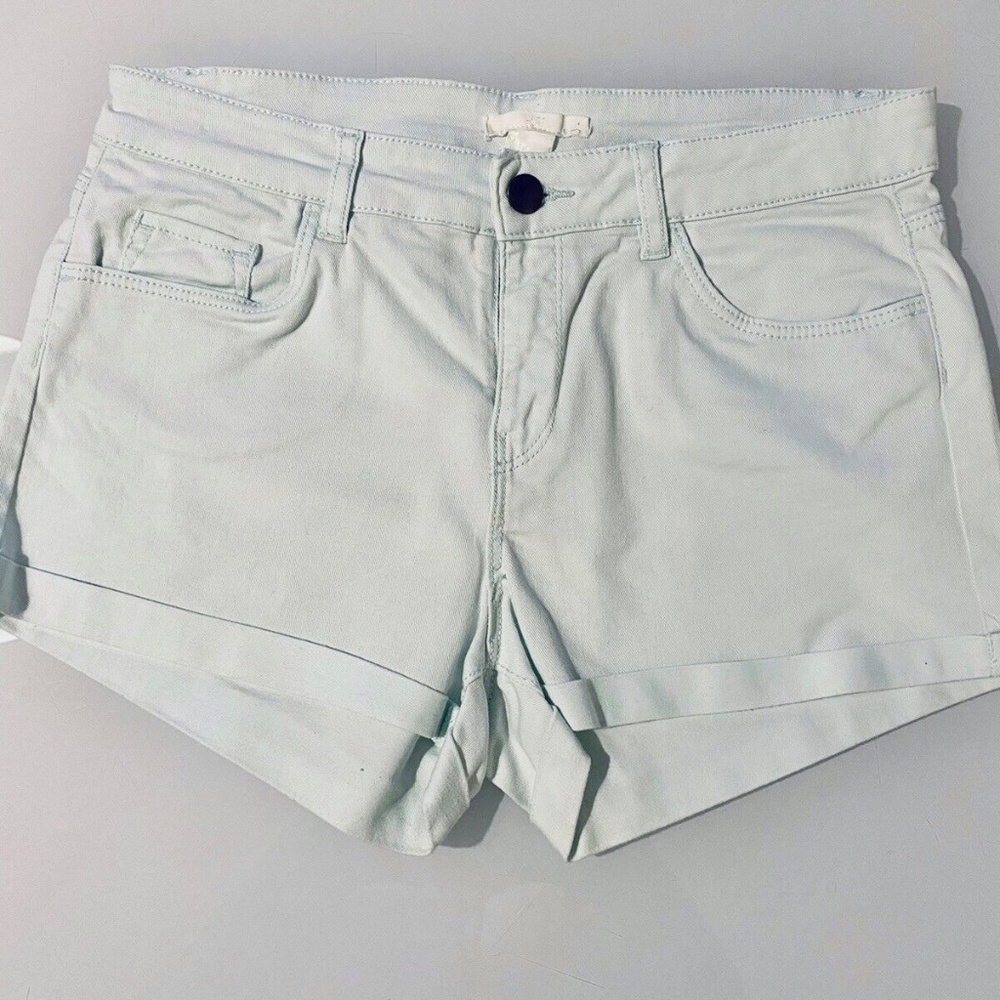H&M | Twill 5 Pocket Soft Stretch Cuffed Chino Shorts